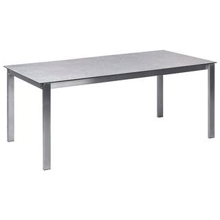 Beliani Set da pranzo per giardino con sedie en Vetro temperato Industriale COSOLETO/GROSSETO  