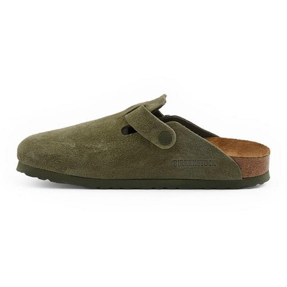 BIRKENSTOCK Boston Suede Leather Clogs  