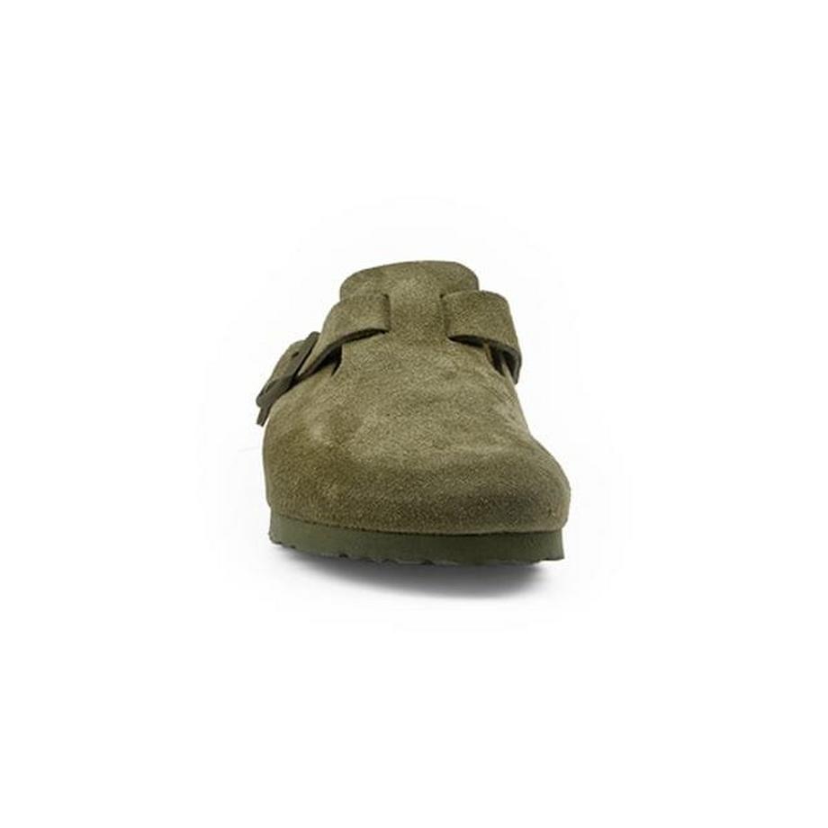 BIRKENSTOCK Boston Suede Leather Clogs  