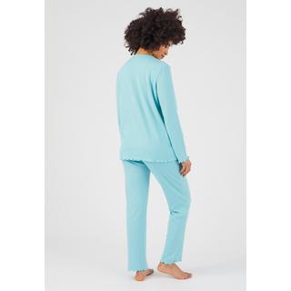 Damart  Pyjama maille interlock côtelée douce et souple 