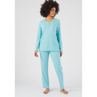 Damart  Pyjama maille interlock côtelée douce et souple 