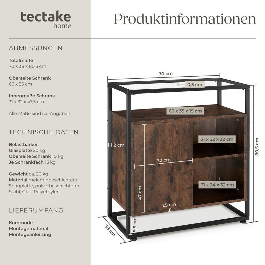 Tectake Commode Conventry  