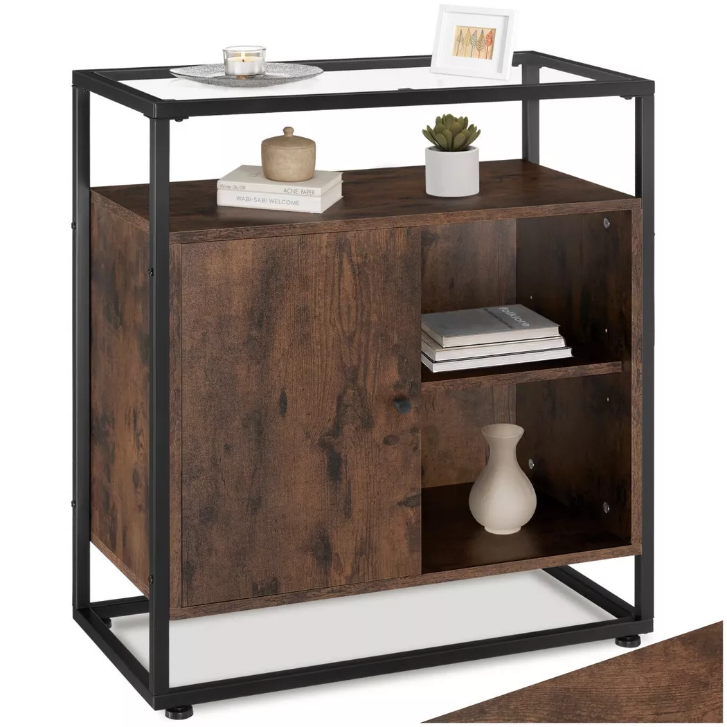Tectake - Commode Conventry, 38cm, Marron
