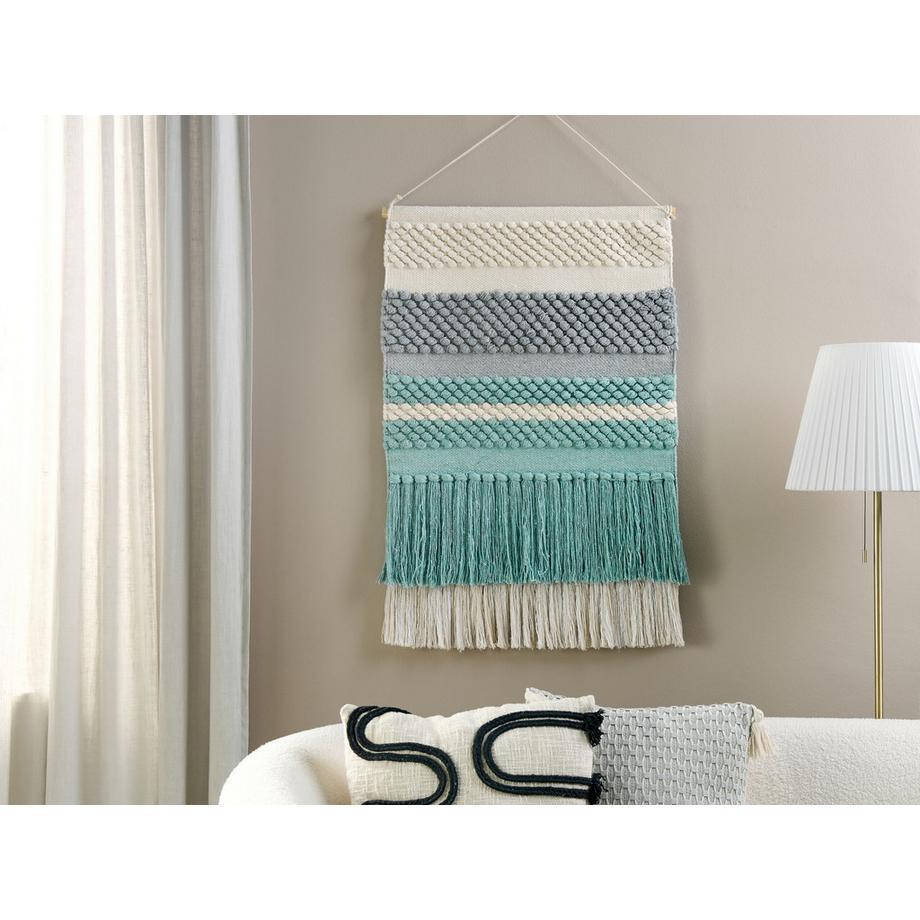 Beliani Suspension murale en tissu en Coton  PARIKO  