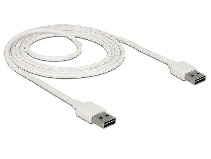 DeLock  85194 USB Kabel 2 m USB 2.0 USB A Weiß 