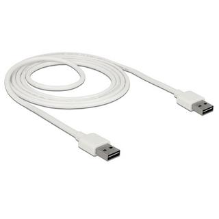 DeLock  85194 USB Kabel 2 m USB 2.0 USB A Weiß 