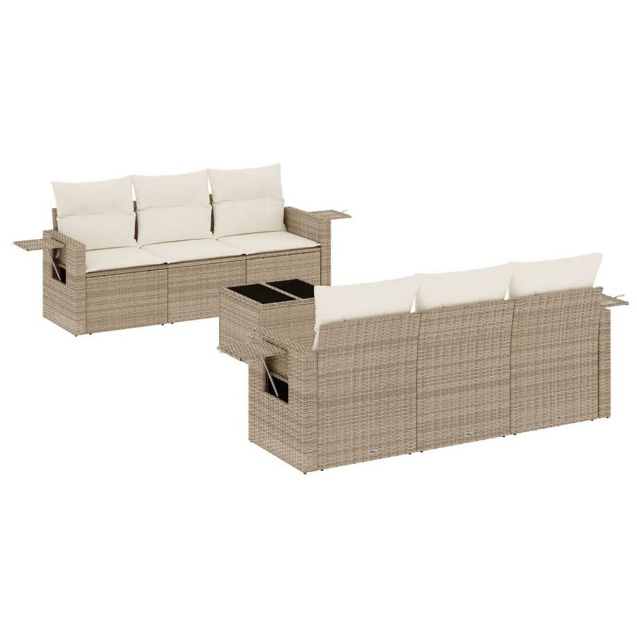 set divano da giardino Polirattan