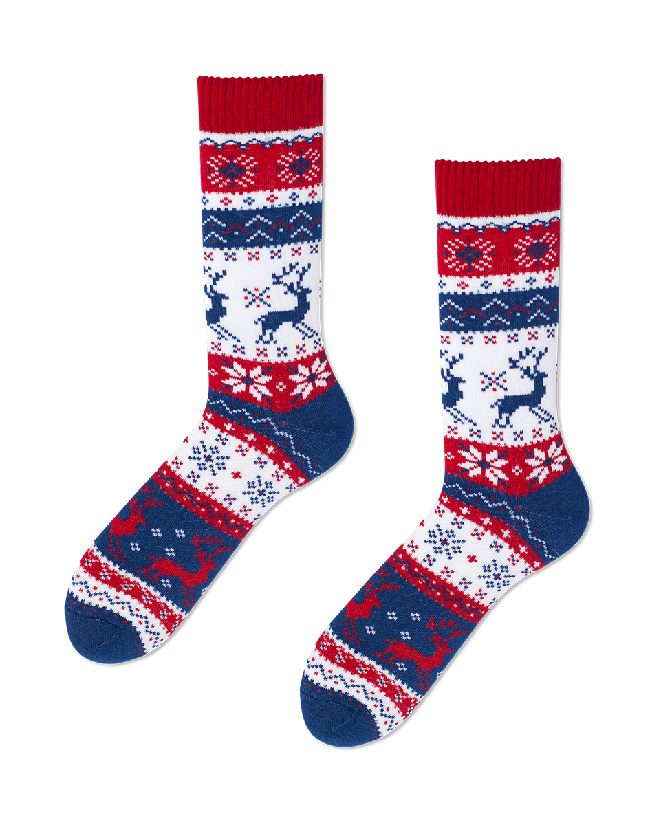 Many Mornings  Warm Rudolph Socks - Many Mornings 