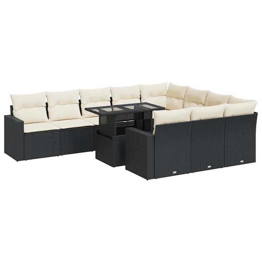 set di divani da giardino Polirattan