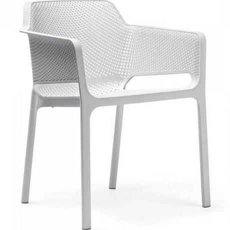 NARDI outdoor Chaise de jardin Net blanc  