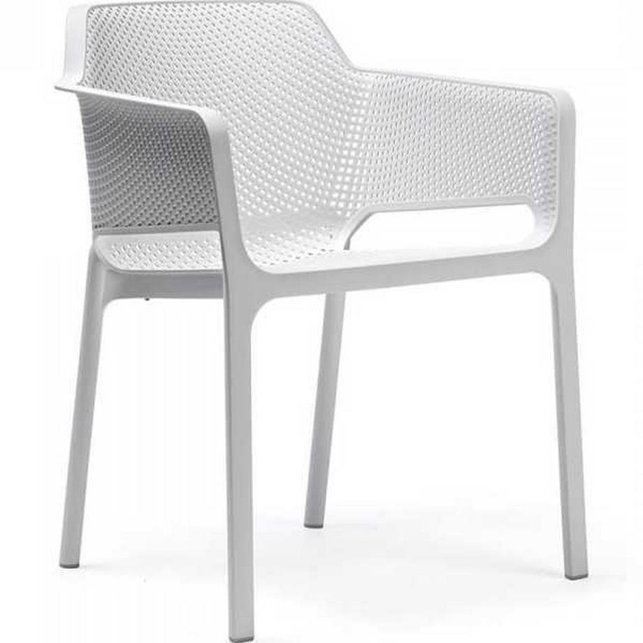 Sedia da giardino Net bianco