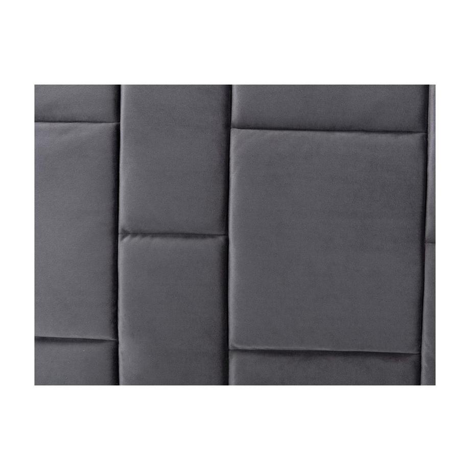 Vente-unique Testata Velluto Grigio scuro HERMINE  