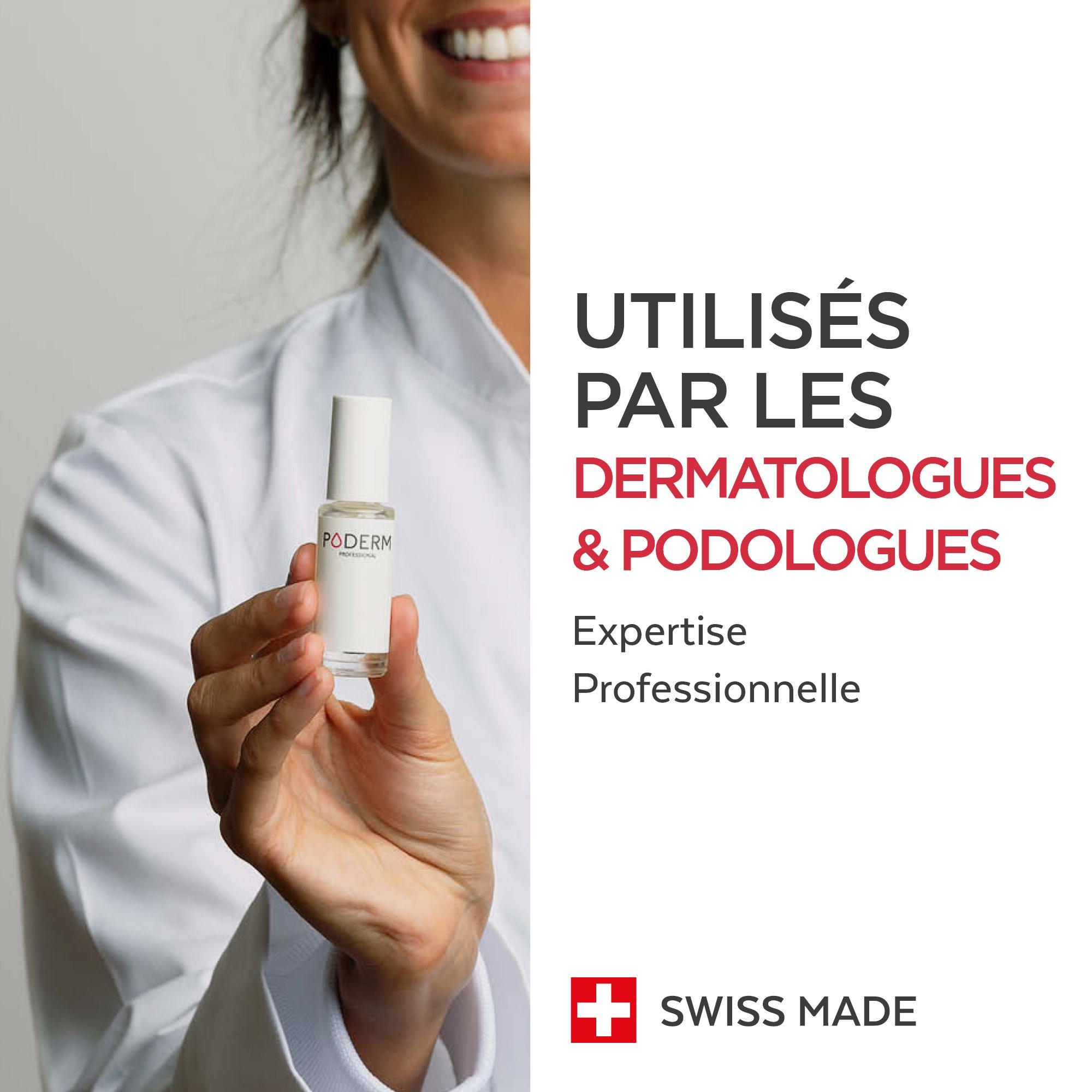 PODERM  Ongles Incarnés Traitement Emollient 2en1 - Swiss Made 