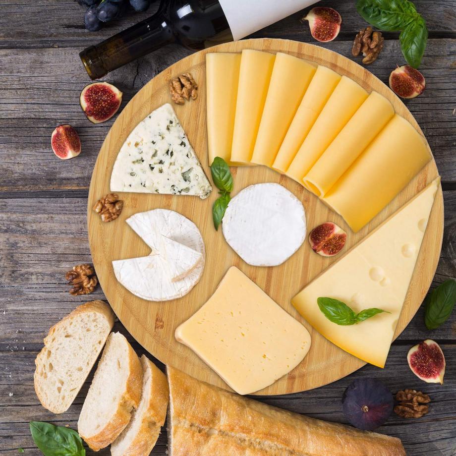 Northio Assiette à pizza en bambou 32 cm  