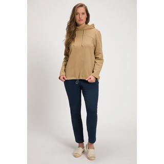 Ulla Popken  Sweatshirt, Stehkragen, Kapuze, Langarm, Biobaumwolle 