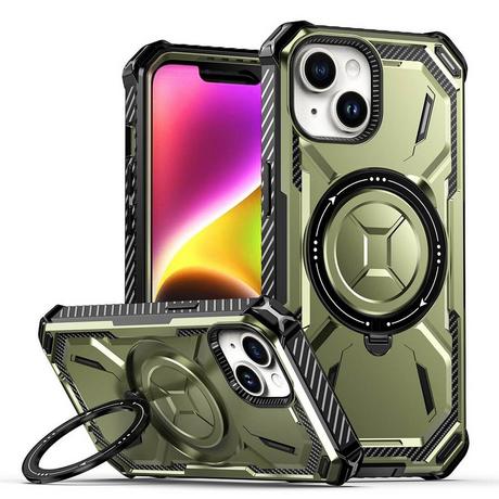 Cover-Discount  iPhone 15 - Armor Case robuste avec Kickstand 