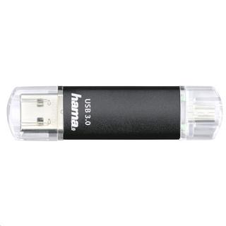 hama  USB-Stick Laeta Twin - 16 GB, USB 3.0, 40MB/s, Schwarz 