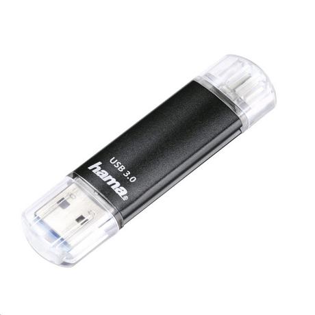 hama  USB-Stick Laeta Twin - 16 GB, USB 3.0, 40MB/s, Schwarz 