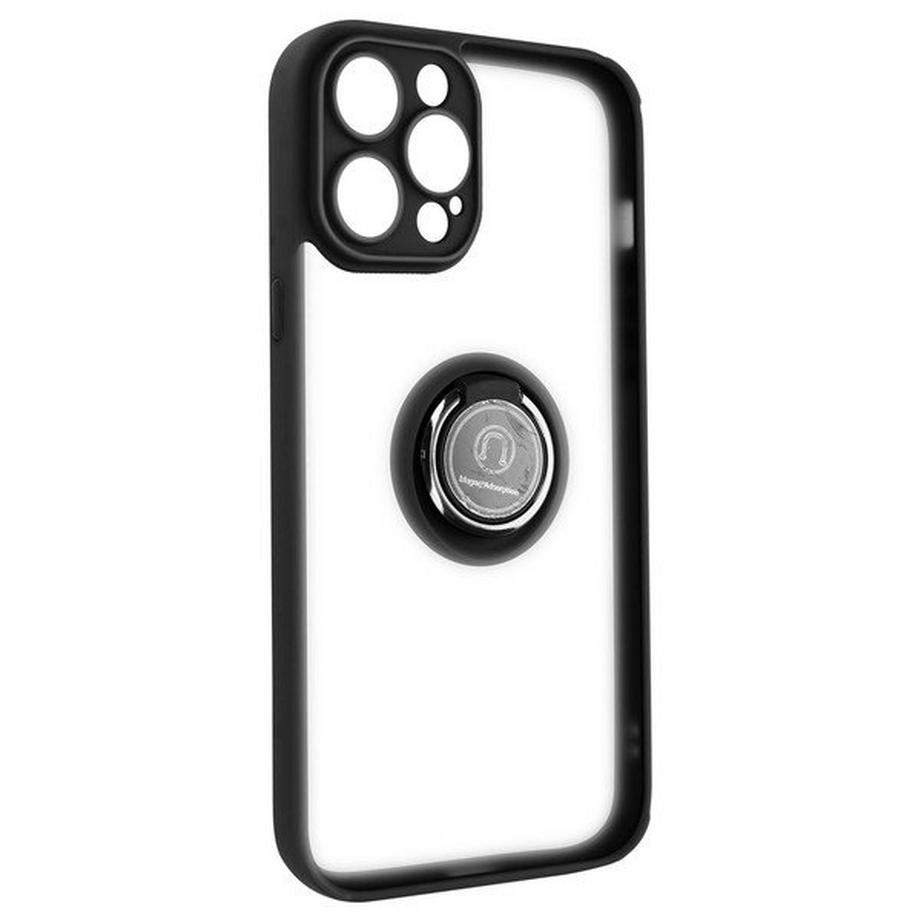 Avizar  Coque iPhone 14 Pro Max Noir avec Anneau 