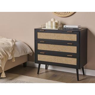 Beliani Commode à 3 tiroirs en MDF Rustique OPOCO  