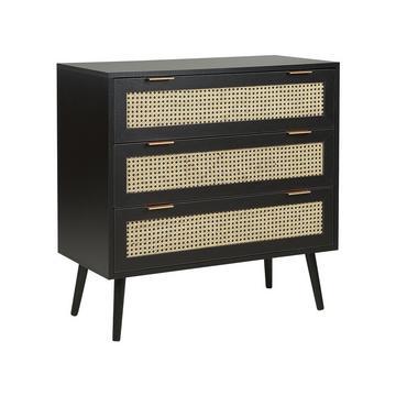 Cassettiera 3 cassetti en Fibra a media densità (MDF) Rustico OPOCO