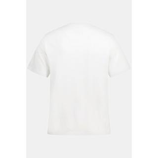 JP1880  T-shirt imprimé Voltage, col rond et manches courtes blanc neige 