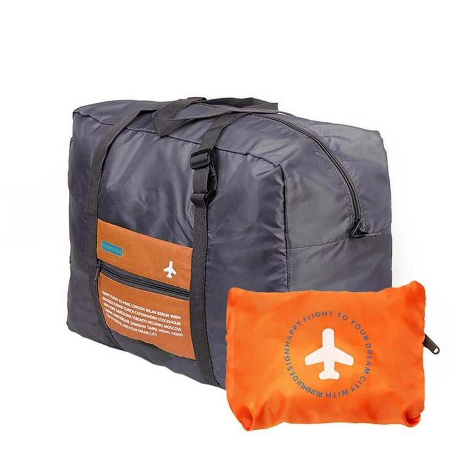 eStore  Faltbare Duffle Bag mit Aufbewahrungstasche - Orange 