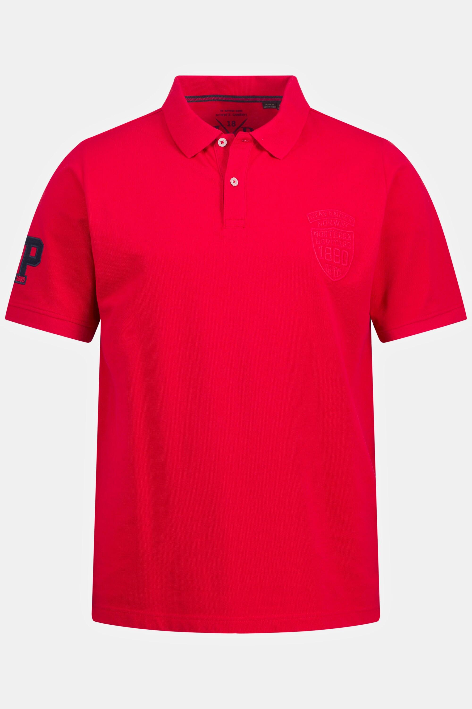 JP1880  Poloshirt, Halbarm, Piqué, Ärmelbadge 