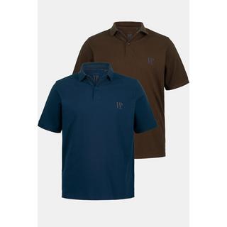 JP1880  Poloshirts, Basic, 2er-Pack, Piqué, gekämmte Baumwolle 