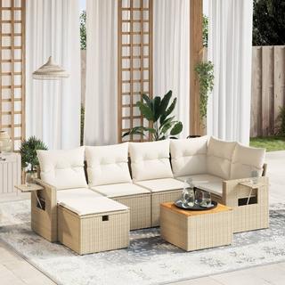 VidaXL set divano da giardino Polirattan  