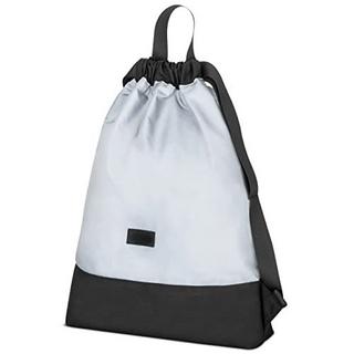 Only-bags.store Turnbeutel Schwarz Reflektierend - No 7 - Rucksack für Sport und Festival - Beutel Rucksack Klein  