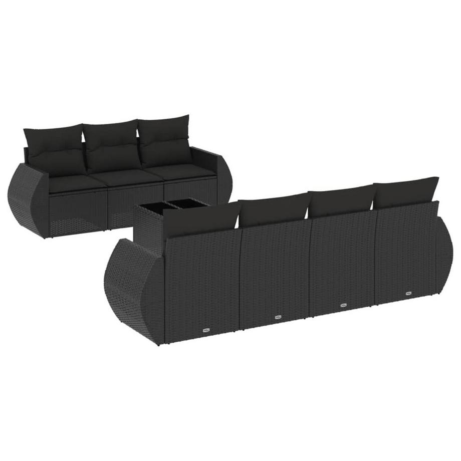 set divano da giardino Polirattan