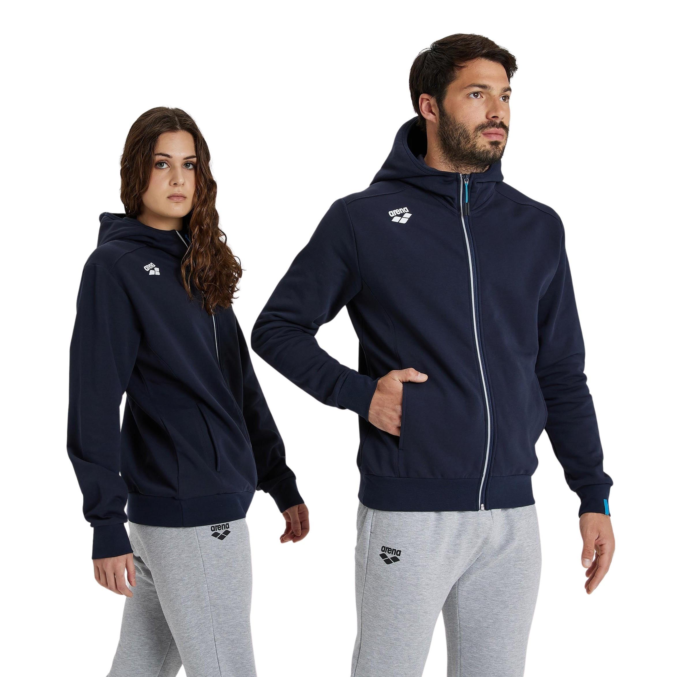 arena Team Panel Kapuzenjacke mit durchgehendem Reissverschluss  