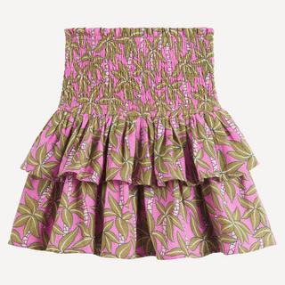 La Redoute Collections  Shorts-Rock mit gesmoktem Taillenbund aus Baumwoll-Gaze 