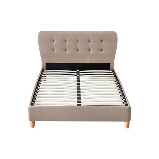 Vente-unique Letto con testata letto imbottita Tessuto ELIDE  