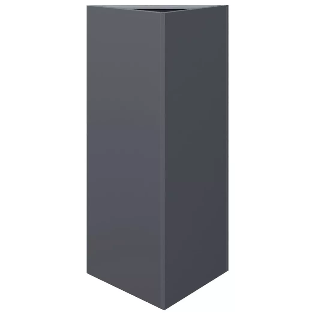 Vidaxl - Jardinière anthracite triangulaire 40x34,5x70 cm acier