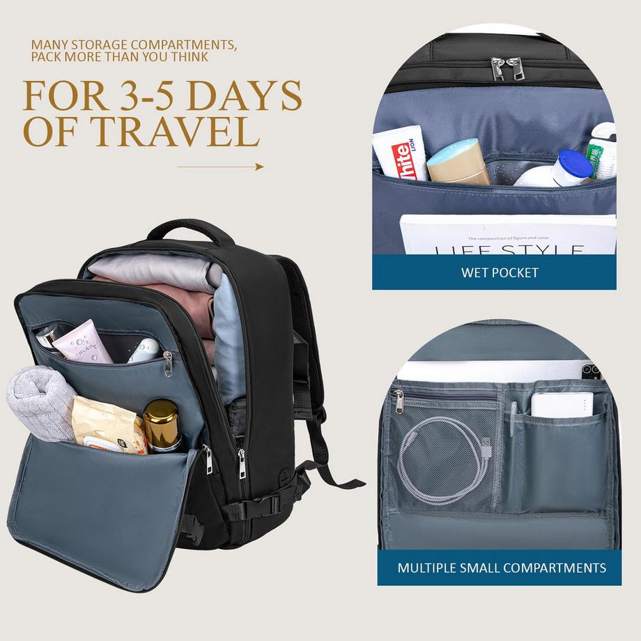 Only-bags.store  Handgepäck Reiserucksack Wanderrucksack Wasserdichter Outdoor Daypack 