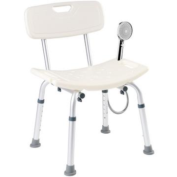 Badhocker Duschhilfe mit Sicherheitsgriff Duschsitz Höhenverstellbar