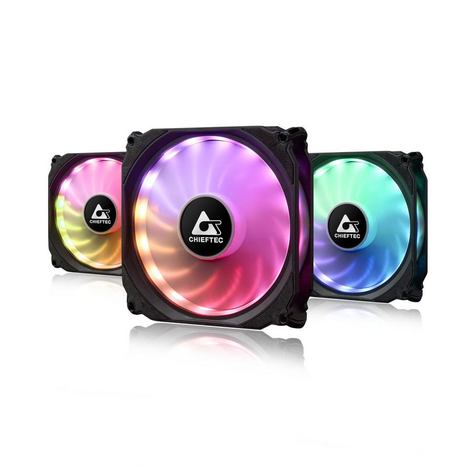 CF-3012-RGB Computerkühlsystem Computergehäuse Ventilator 12 cm Schwarz