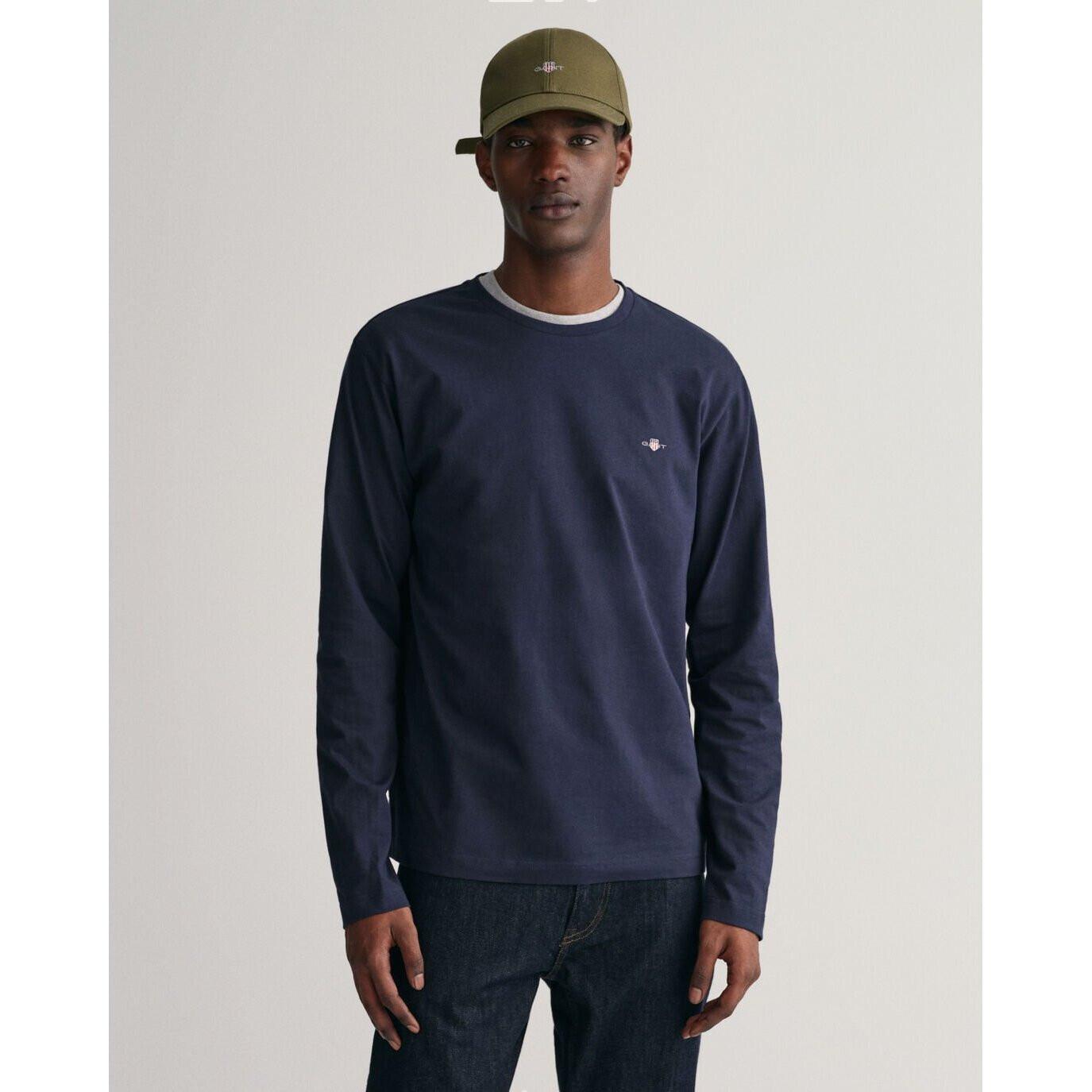 GANT  Manica lunga  Vestibilità confortevole-REGULAR SHIELD LONG SLEEVE 