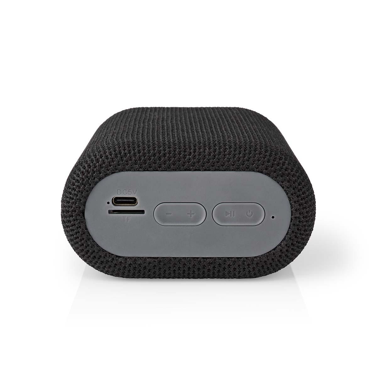 Nedis  Altoparlanti Bluetooth® | Life della batteria massima: 7 ore | Design a mano: Design | 7 W | Mono | Microfono inviso | Sincronizzazione | Nero 