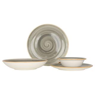 Bonna  Ensembles de vaisselle - Aura Space  - 24 pièces - 6 Personnes - Porcelaine 