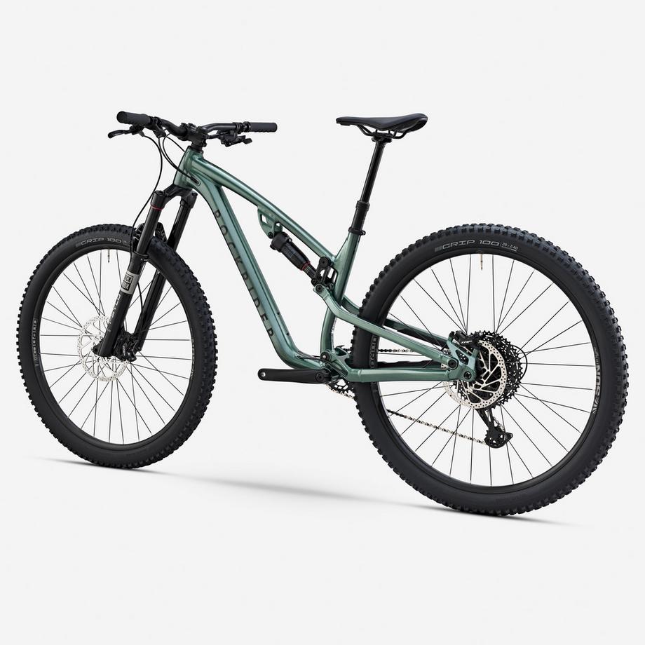 ROCKRIDER  Vélo VTT tout suspendu All Mountain FEEL 700 S, vert 