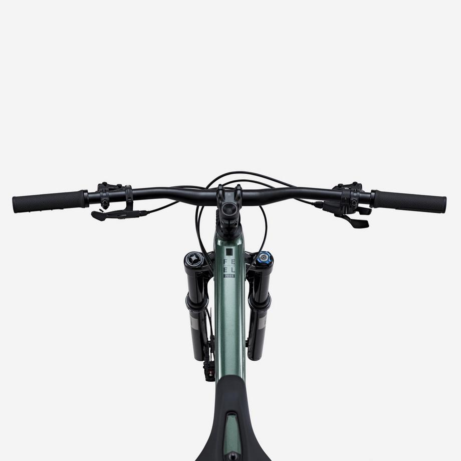 ROCKRIDER  Vélo VTT tout suspendu All Mountain FEEL 700 S, vert 