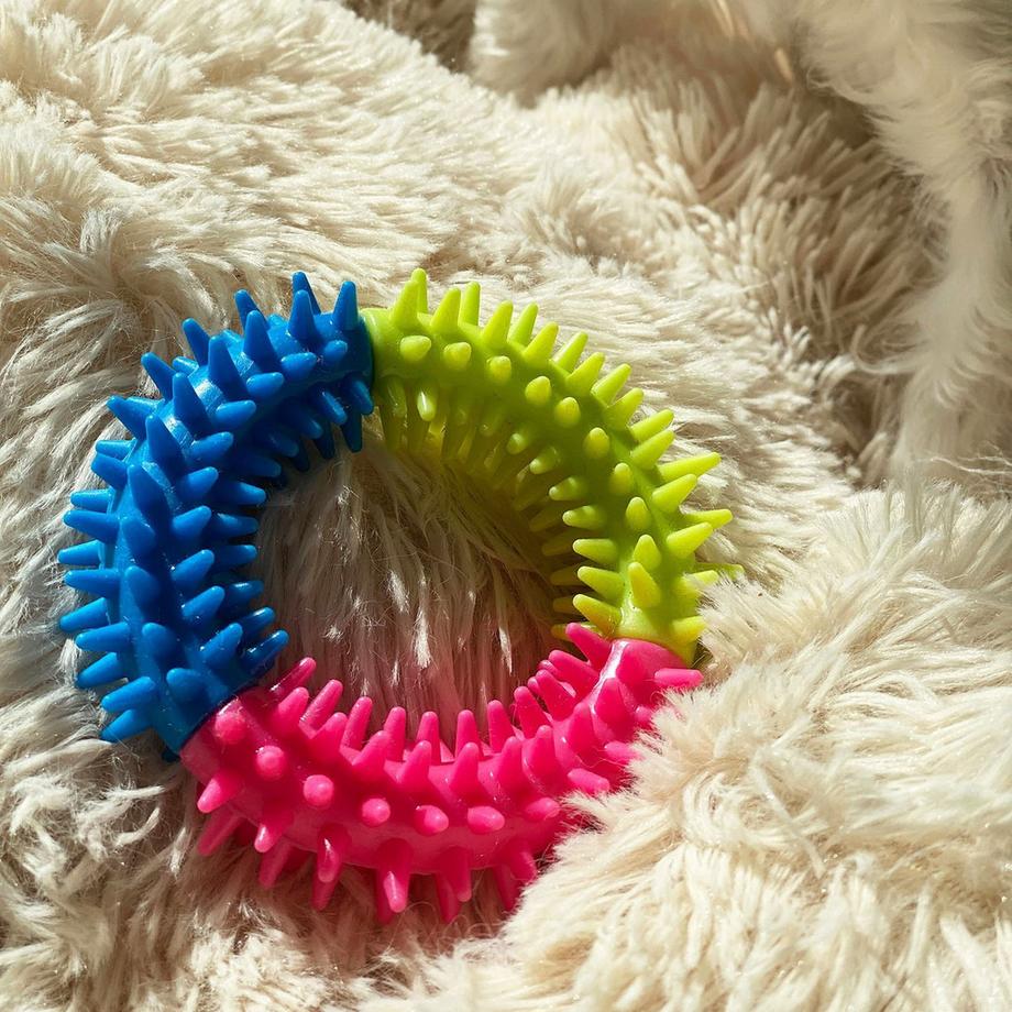 Intirilife  10x Hunde Spielzeug Kauspielzeug aus Baumwolle 