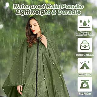 Alopini Poncho Antipioggia Traspirante Giacca Antipioggia Leggera  