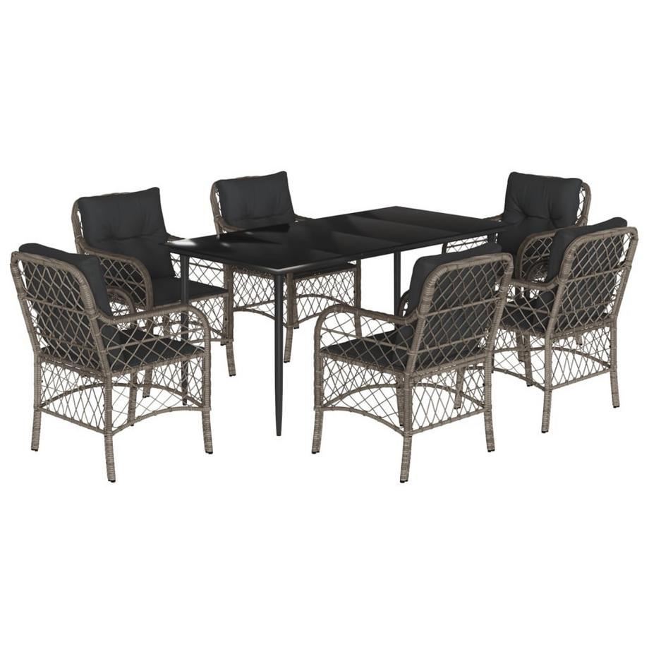 set da pranzo da giardino Polirattan