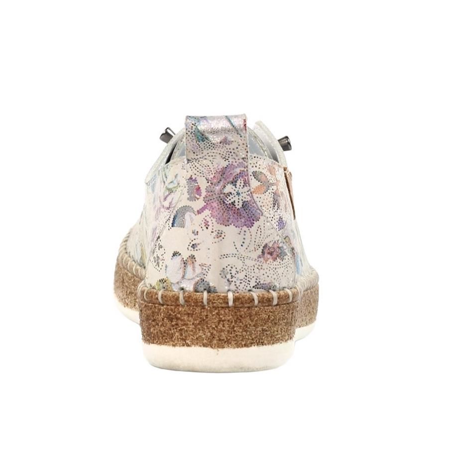 Lunar Iva Pelle Floreale Scarpe Stringate  