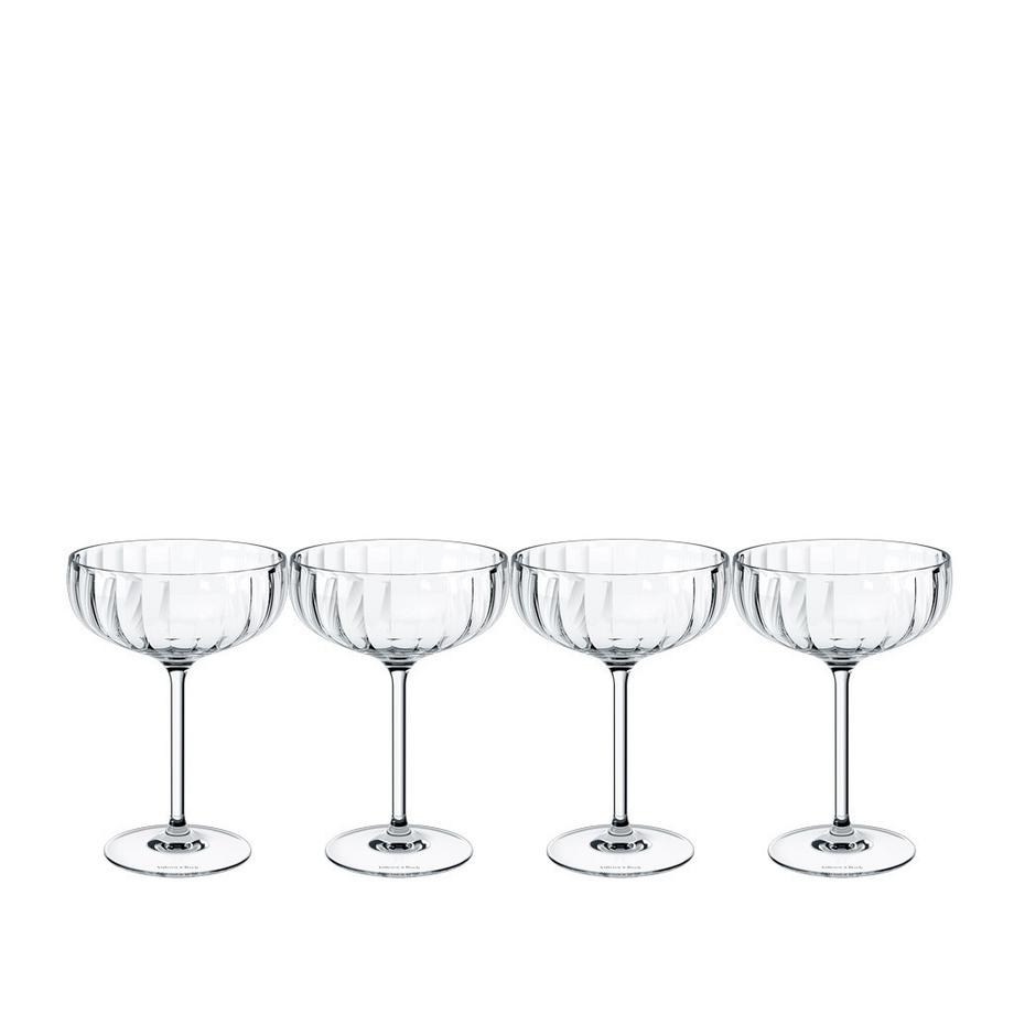 Sekt-/Champagnerschale, Set 4tlg Rose Garden
