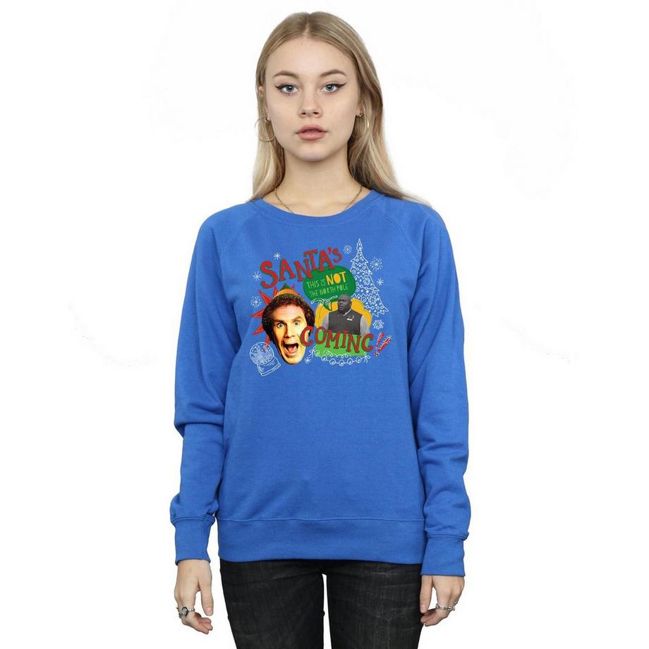 Elf Santa's Coming Slim Fit Sweatshirt  